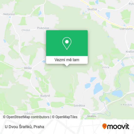 U Dvou Šraňků mapa