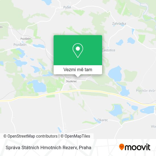 Správa Státních Hmotních Rezerv mapa