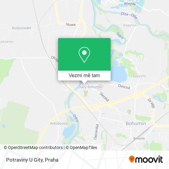 Potraviny U Gity mapa