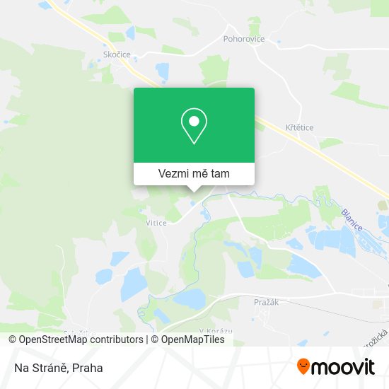 Na Stráně mapa