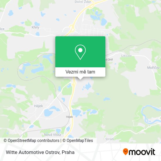 Witte Automotive Ostrov mapa