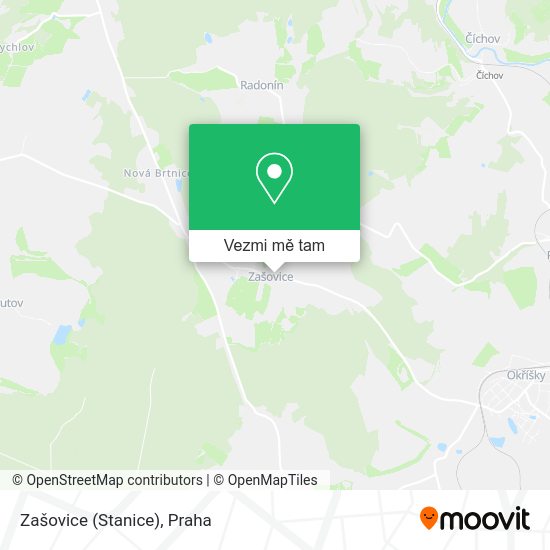 Zašovice (Stanice) mapa