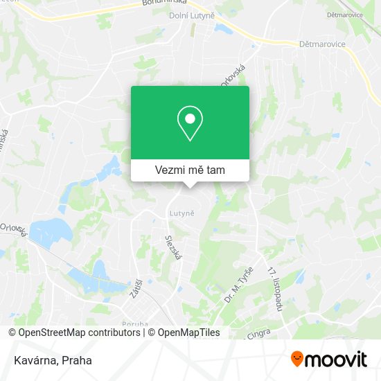 Kavárna mapa