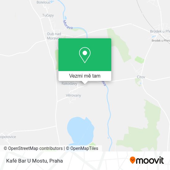 Kafé Bar U Mostu mapa