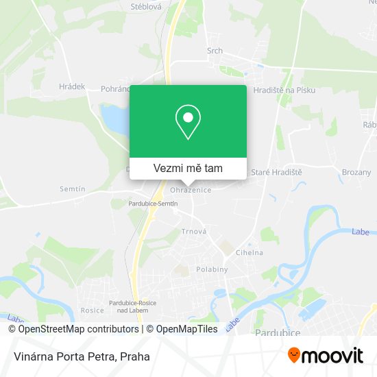 Vinárna Porta Petra mapa
