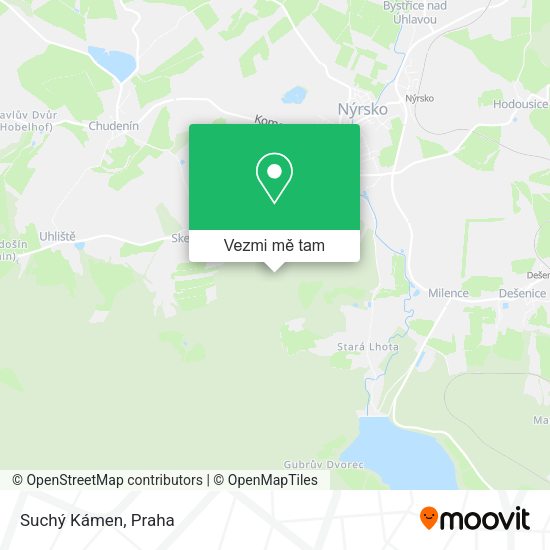 Suchý Kámen mapa