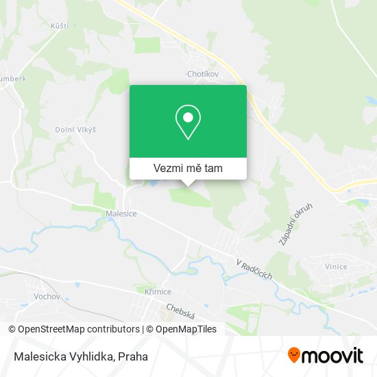 Malesicka Vyhlidka mapa