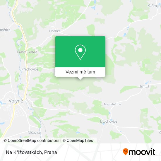 Na Křižovatkách mapa