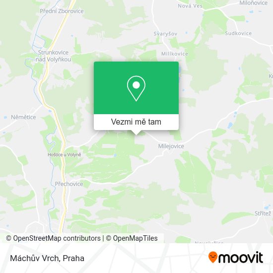 Máchův Vrch mapa
