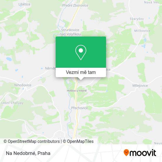 Na Nedobrné mapa