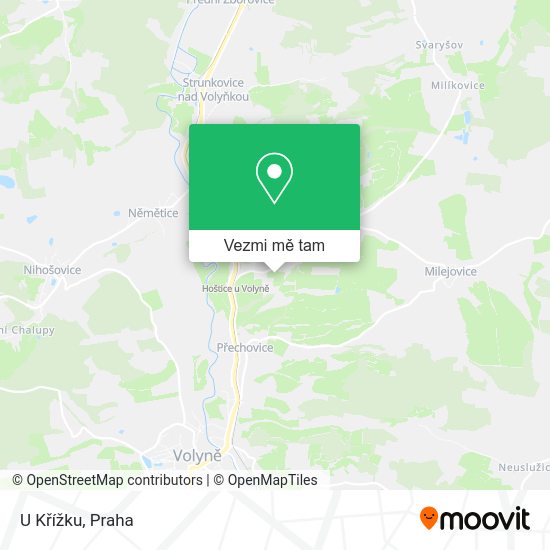 U Křížku mapa