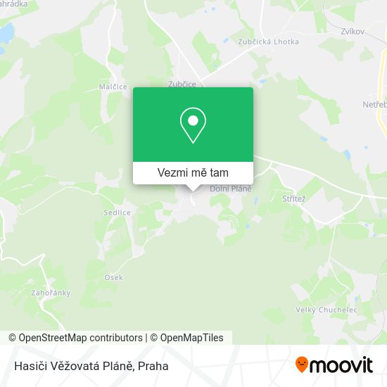 Hasiči Věžovatá Pláně mapa