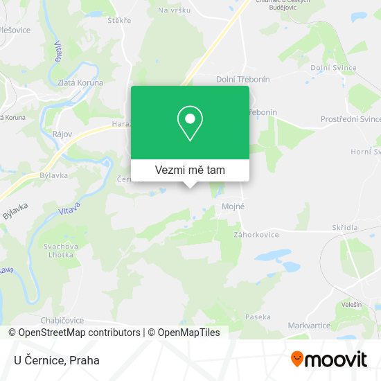 U Černice mapa