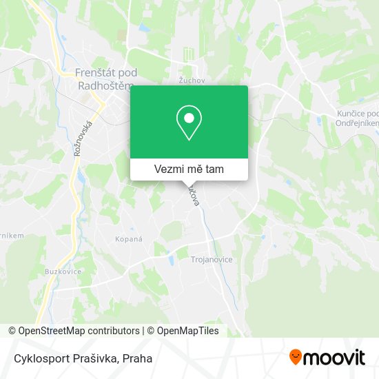 Cyklosport Prašivka mapa