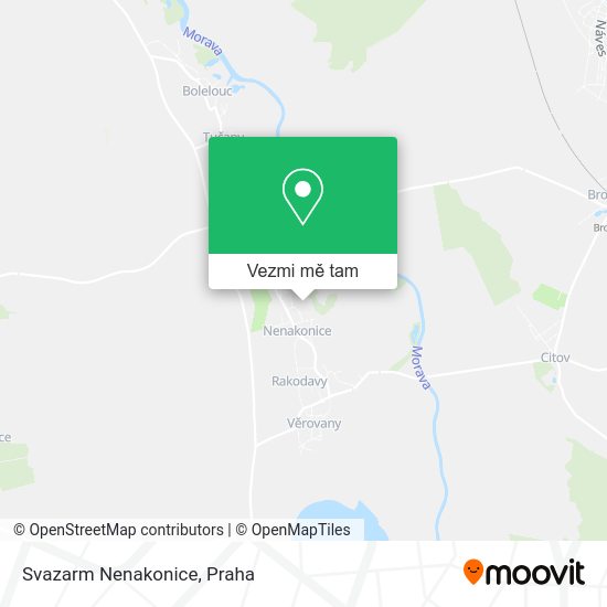 Svazarm Nenakonice mapa