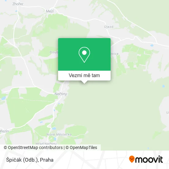 Špičák (Odb.) mapa