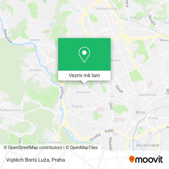 Vojtěch Boris Luža mapa