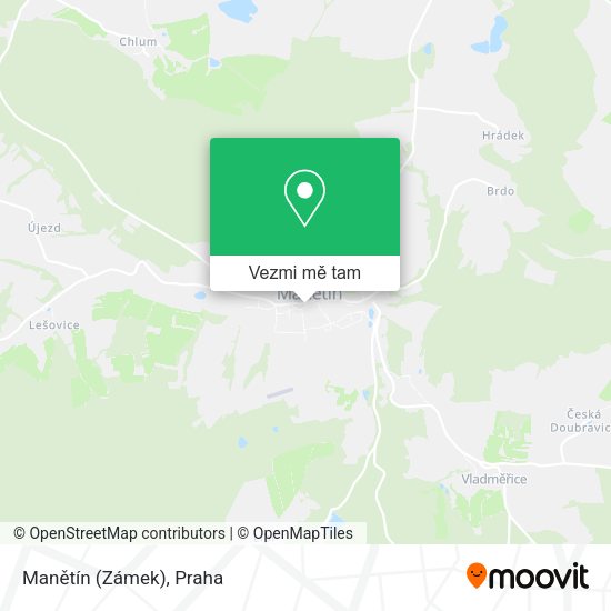 Manětín (Zámek) mapa