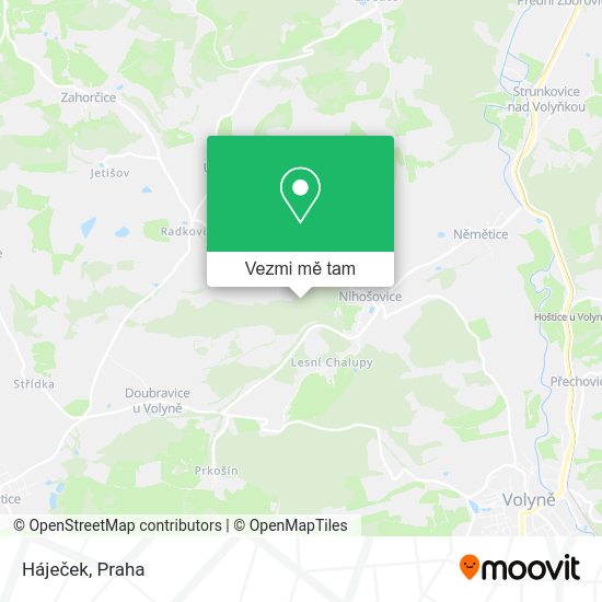 Háječek mapa