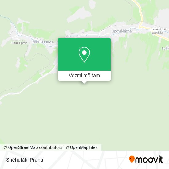 Sněhulák mapa