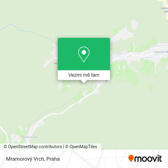 Mramorový Vrch mapa