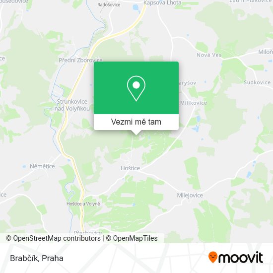 Brabčík mapa