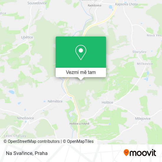 Na Svařince mapa
