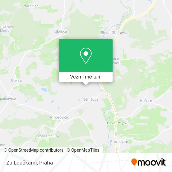 Za Loučkami mapa