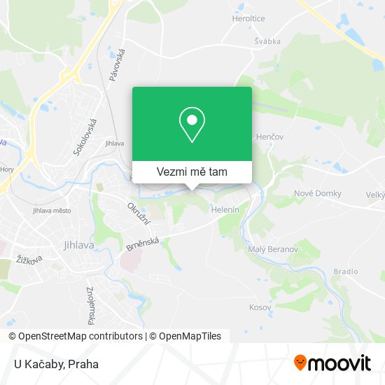 U Kačaby mapa
