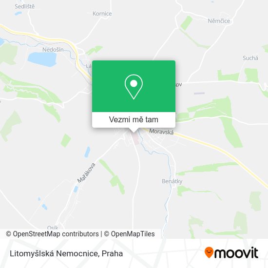 Litomyšlská Nemocnice mapa