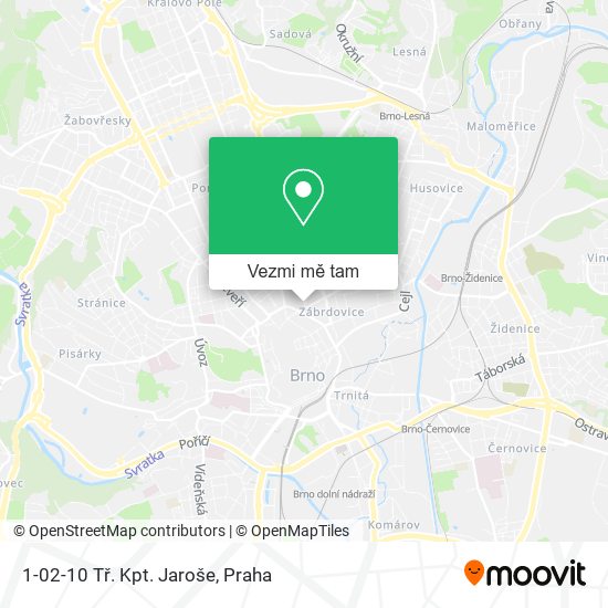 1-02-10 Tř. Kpt. Jaroše mapa