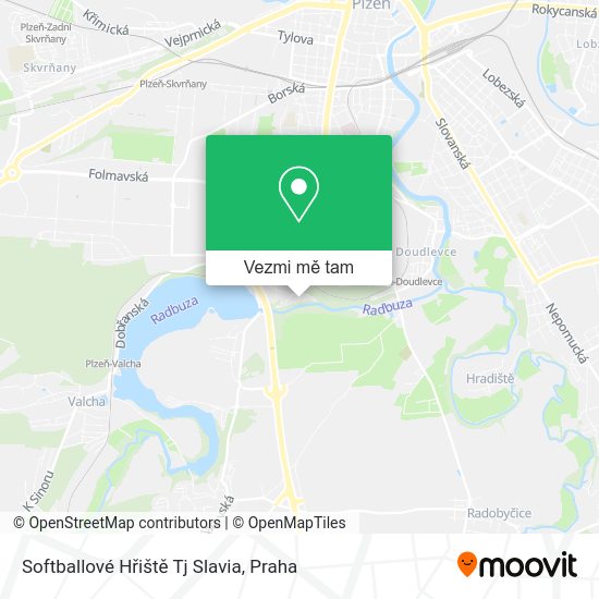 Softballové Hřiště Tj Slavia mapa