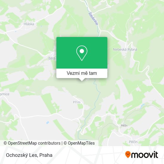 Ochozský Les mapa