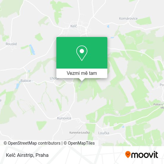 Kelč Airstrip mapa