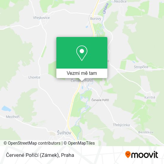 Červené Poříčí (Zámek) mapa