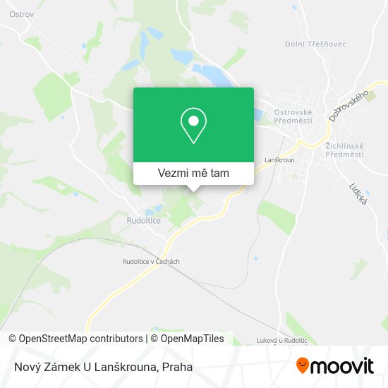 Nový Zámek U Lanškrouna mapa