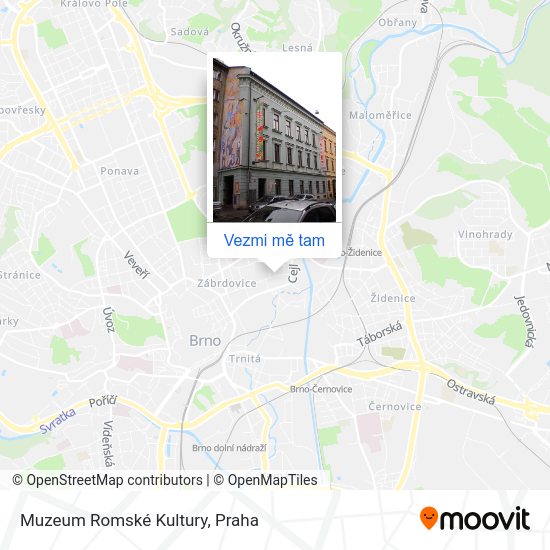 Muzeum Romské Kultury mapa