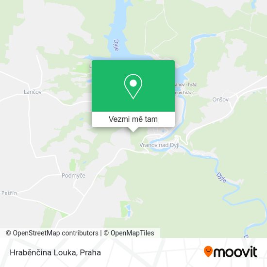 Hraběnčina Louka mapa