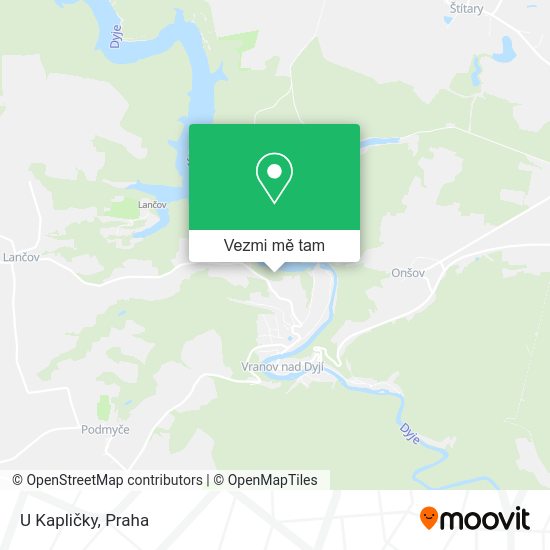 U Kapličky mapa