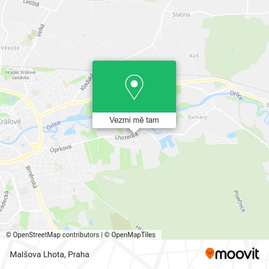 Malšova Lhota mapa