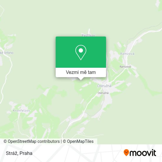 Stráž mapa