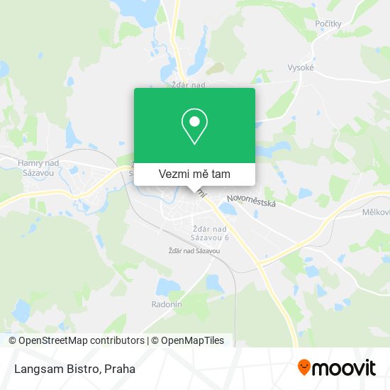 Langsam Bistro mapa