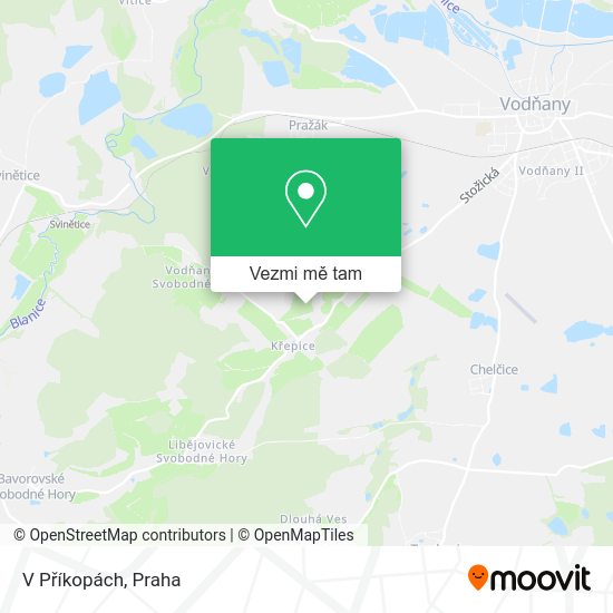 V Příkopách mapa