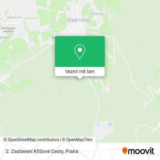 2. Zastavení Křížové Cesty mapa