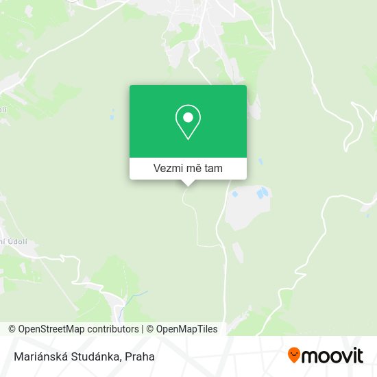 Mariánská Studánka mapa