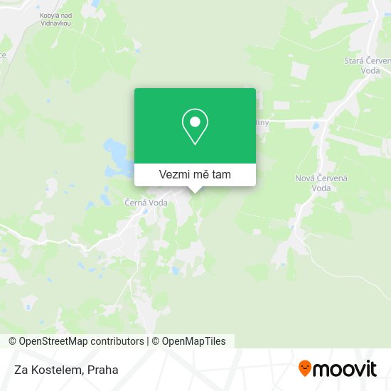 Za Kostelem mapa