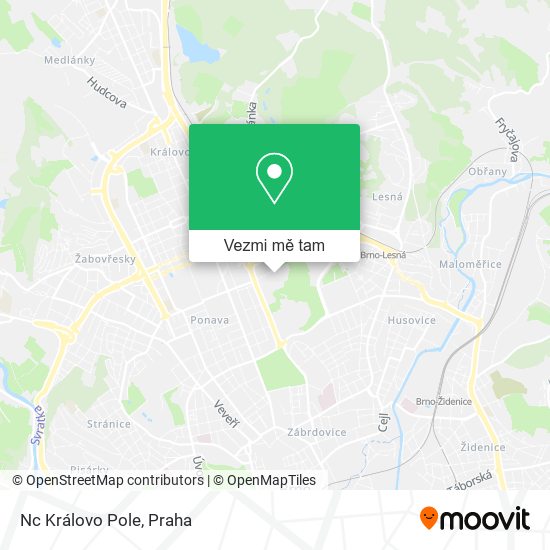 Nc Královo Pole mapa