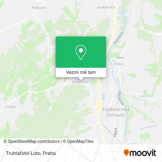 Truhlářství Luto mapa