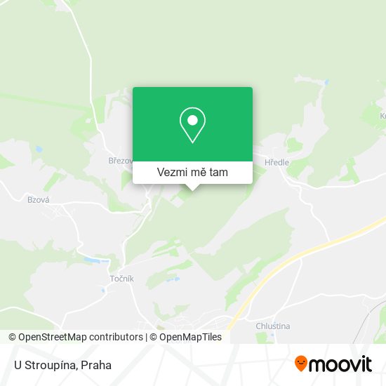 U Stroupína mapa