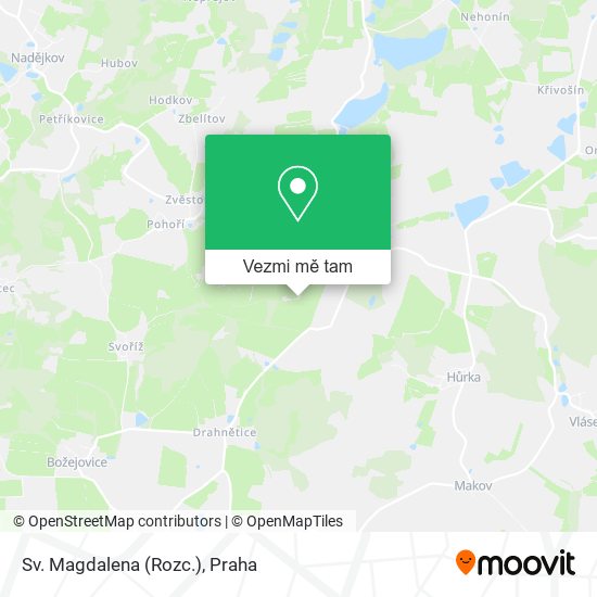 Sv. Magdalena (Rozc.) mapa